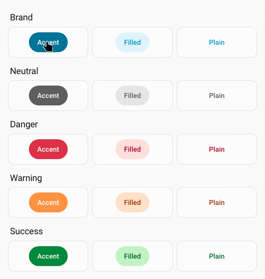 Button variant and appearance image